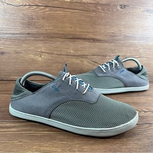 Olukai Nohea Moku Gray Slip On Sneakers Men’s Size 9